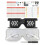 Voice Activated LED Light Emitting Glasses Making Kit Light-Emitting Diode Light DIY Electronic Kit Soldering Assembly,B 7