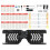 Voice Activated LED Light Emitting Glasses Making Kit Light-Emitting Diode Light DIY Electronic Kit Soldering Assembly,B 3