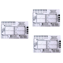 Règle en 7 Étapes pour ECG, Règle en Plastique pour ECG, Outil de Mesure, Règle en 7 Étapes pour L'Interprétation de L'ECG/EKG