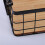 Double-Ear Rectangular Kitchen Storage Basket Handle Basket Wrought Iron Basket Solid Wood Bottom Fruit Basket 6