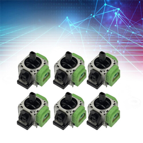 6 Pezzi per  PRO Hall Joystick Elettromagnetico Regolabile IC Elettromagnetico Hall Thumbstick 3D Analog Stick 2