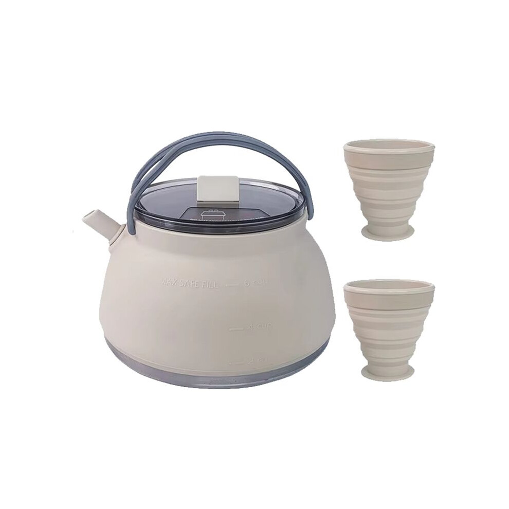 1.5L Household Travel Folding Kettle Portable Boiling Pot Travel Water Boiler Kitchen Water Kettle Leakproof 6132468375520