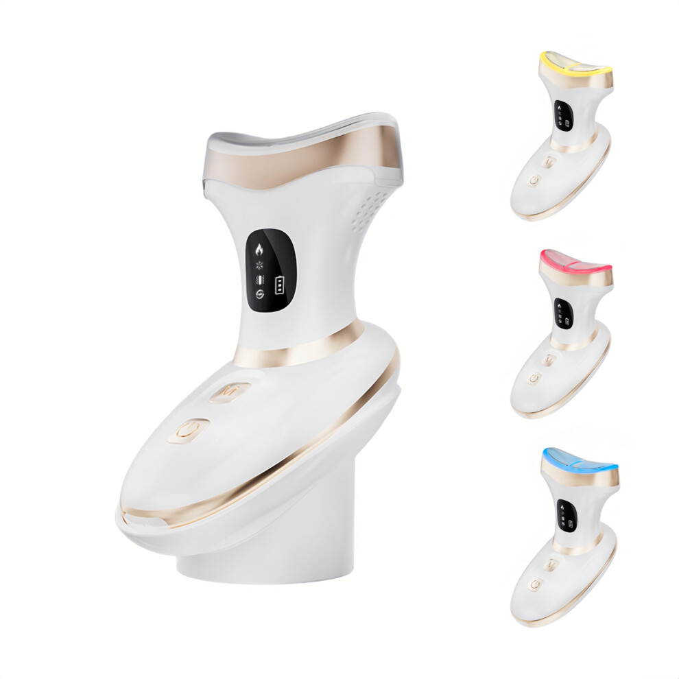 Light Led Face Massager With Hot And Cold Therapy, 7Color For Antiaging, Wrinkle And Puffiness