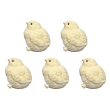 5 Piezas de Muñecos de Pollo de Silicona, Muñecos de Pollo Amarillos, Juguetes Portátiles para Aliviar la Presión