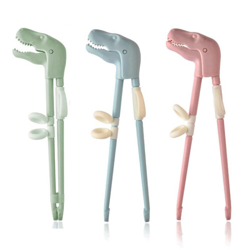 Children'S Training Chopsticks Reusable Dinosaur Training Chopsticks Auxiliary Set Cute Children'S Tableware