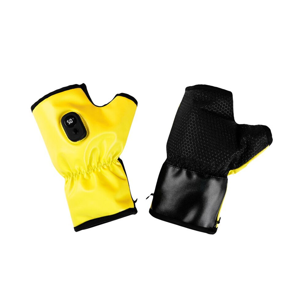 Electric Heating Gloves Fingerless Rechargeable Cold Weather Gloves Thermal Motorcycle Gloves For Women Men 6132625380183