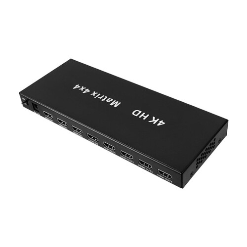-Compatible Matrix 4x4  Splitter 4K 30Hz with Audio Out Support 3D Function for DVD HDTV TV Box Projector(EU)