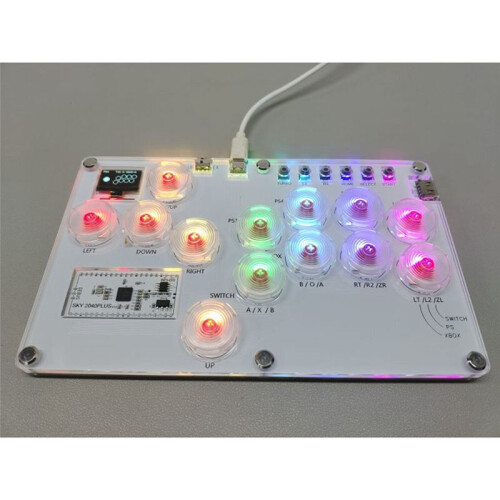 SKY2040PLUS 13-Key Arcade Game Controller Hitbox Street Fighter Controller Rodless Game Combat Stick Mechanical Button A 2