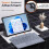 Tablet Case Shell for  Surface Pro 7 /Pro 7/Pro 6/Pro 5/Pro 4 All-in-One Cover with Pen Holder, Kickstand,A 5