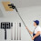 Paint Shield for Spraying,Adjustable Sprayer Shield Holder,Multifunctional Cardboard Paint Shield Racks with Pole 9