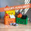3D Printed Dumpster Fire Desktop Figurine Fun Accessory Ornament Dumpster Fire Pen Holder Gag Gift A 6