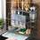 Kitchen Storage Shelf MultiFunction Kitchen Stand Holder Sink Storage Rack Steel Soap Holder Towel Rack White 8