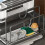 Kitchen Storage Shelf MultiFunction Kitchen Stand Holder Sink Storage Rack Steel Soap Holder Towel Rack White 7
