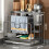 Kitchen Storage Shelf MultiFunction Kitchen Stand Holder Sink Storage Rack Steel Soap Holder Towel Rack White 2