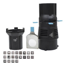 Focaliseren Conische Snoot Bowens Fotografie Fotocondensator Ingebouwde Geometrische Plaatvormen Gobo-Filter 19 Enkele Lens