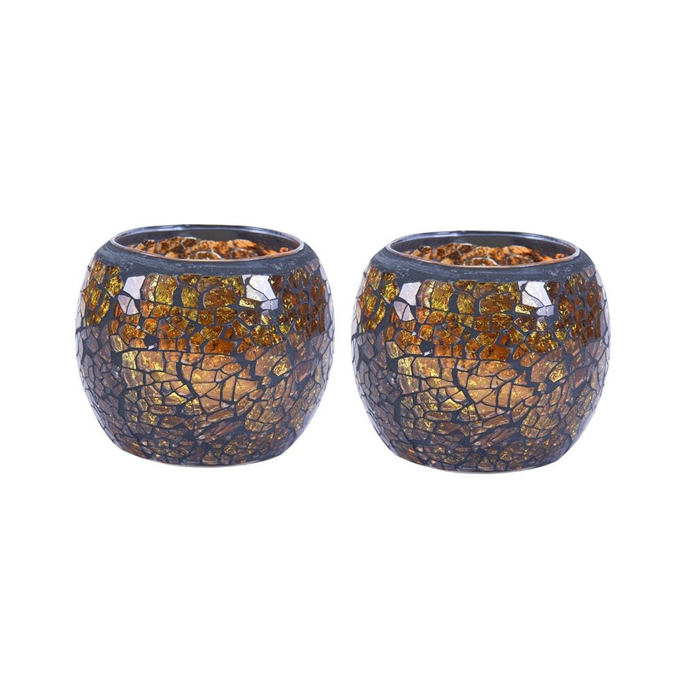 Mosaic Glass Candle Holder/Tea Holder/Vase/Pen Holder, Romantic Handmade Shattered Glass Tea Candle Light 6134218508301