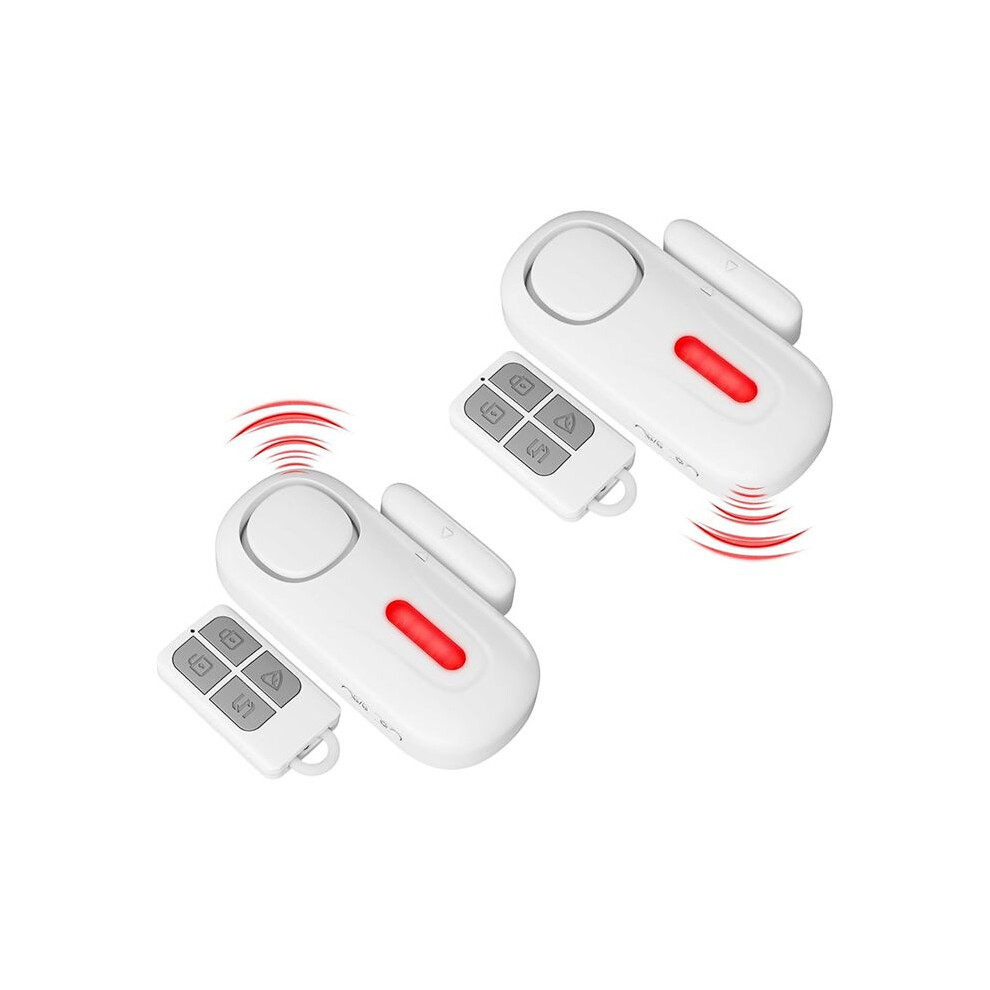 Wireless Door Alarms When Opened With Remote,Door Security Sensor Chime Window Alarm Pool Alarm Door Alarm 2 Pack 6132924349126
