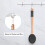 Back Lotion Applicator with Long Handle and 1 Replaceable Pads, Ideal for Young People and the Elderly-Black. 5