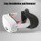 3 in 1 Face Interface Bracket for Meta Quest 3S Face Cover VR Headset PU Leather Pad Face Interface Mask Accessories 5