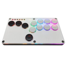 Flatbox Hitbox Arcade Fighting Game Encoder Controller Xinput/Dinput  Hitbox Console /PS3/PS4 White+Black Key
