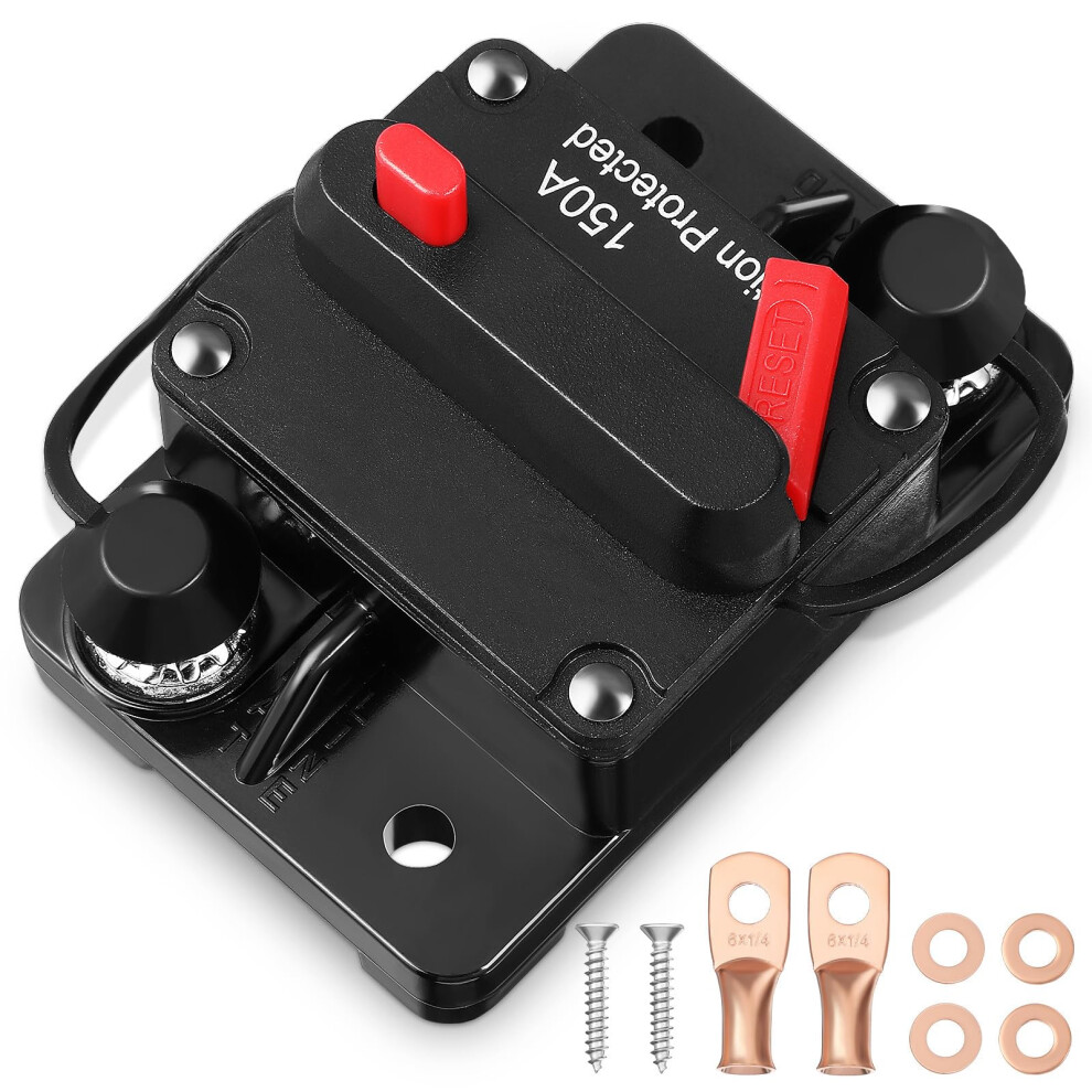 12V Dc Waterproof Manual Reset Circuit Breaker For Car Boat Rv Marine Audio Overload Protection 9426802850901