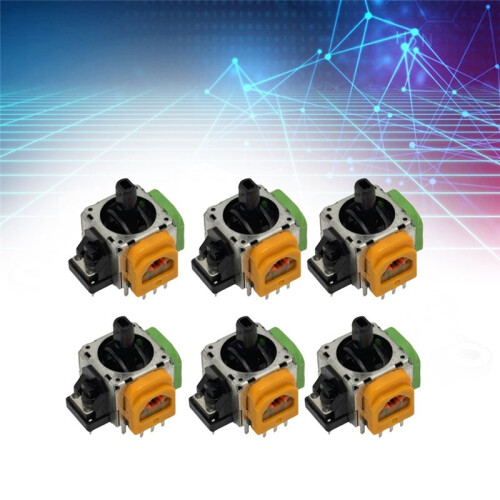 6 Pezzi per PS4 Joystick Elettromagnetico Hall Joystick Analogico 3D Ad Alta Precisione Regolabile IC Elettromagnetico Hall 2