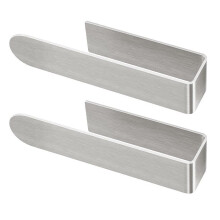 Lot de 2 Porte-Serviettes Muraux Autocollants Carrés pour Salle de Bain, pour Cuisine, Douche, Armoire, Porte-Serviettes Mural