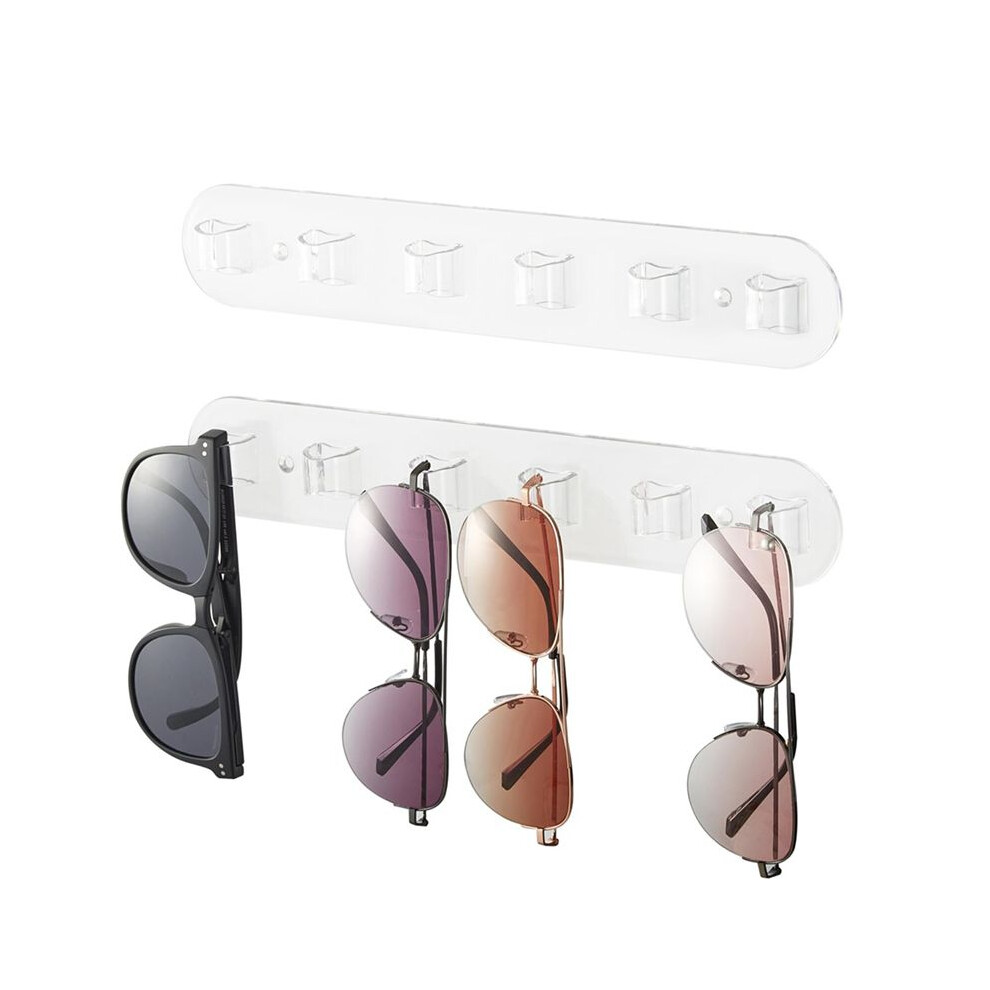 Wall Glasses Holder 2 Pack,Sunglass Organizer,Acrylic Sunglasses Display For Hanging Your Multiple Eyeglasses 6134214619940