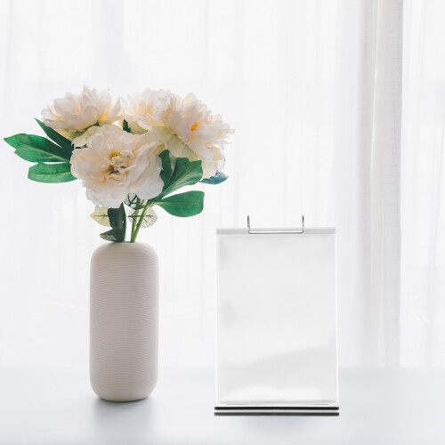 A4 Multi-Page Flip Display Card Label Display Stand Detachable Label Business Menu Holder 2