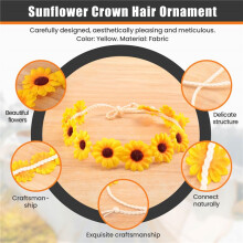 Blumen Herbst Sonnenblume Krone Haar Schmuck Braut Tiara Urlaub Haar mit Sonnenblume Haar Schmuck