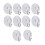 10 Windows Transparent Suction Cup Suction Cup Hook Clothes Jacket Metal Hook 1