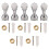 5Pc Crystal Decorative Wall Hooks Towel Hook Brass Coat Hook Hangers Wall Mounted Robe Hook Bathroom Accessories 1