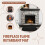 Semicircular Fireplace Fireproof Mat Fireplace Flame Retardant Mat Fireplace Insulation Blanket 5