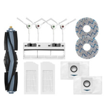 Für für Deebot T10 TURBO X1 OMNI Staubsaugerzubehör: Hauptseitenbürste, Abdeckung, Filter, Reinigungstuch, Staubbeutel