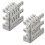 10PC Skiffers Baseboard Corner Protectors,Solid Brass Skirting Board Protectors,Baseboard Corner Protectors Silver 1
