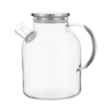 1800ml High Borosilicate Glass Teapot with Stainless Steel Lid