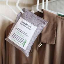 Activated Bamboo Charcoal Bag Odor Remover 200gx4, Air Purifying Bags for Home, Car, Closet, Shoes