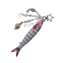 Sturdy Fishing Lure Keychain Decorative Hook For Keys Backpacks