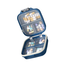 Étui à pilules en plastique durable,-Peacoc Bleu 1 petit