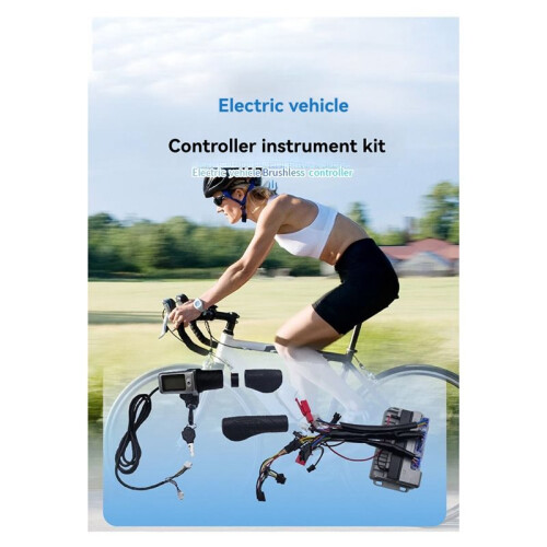 36/48V 500W Trainers Rollers Electric Bike Controller Kit Motor Controller with 802 Half Throttle Handle LCD Panel 2