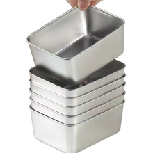 Set di Contenitori per Alimenti In Acciaio Inossidabile con Coperchi - A Prova di Perdite, Impilabili e Riutilizzabili per Campeggio, Picnic, Scuola