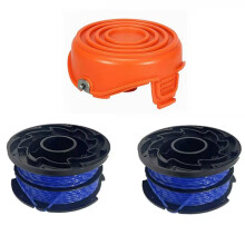 1xCover and 2xLine for Black & Decker for GL315 GL350 GL650 Efficient Replacement Parts for Gardening Tools
