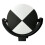 1PCS Adjustable Tilting Target 4.5 Inch Scanner Target for Faro Laser Tracker Target Black and White 2