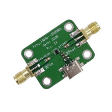10KHz-3GHz Low Noise Medium Power LNA RF Broadband Amplifier Module Type-C Interface 32dB Gain
