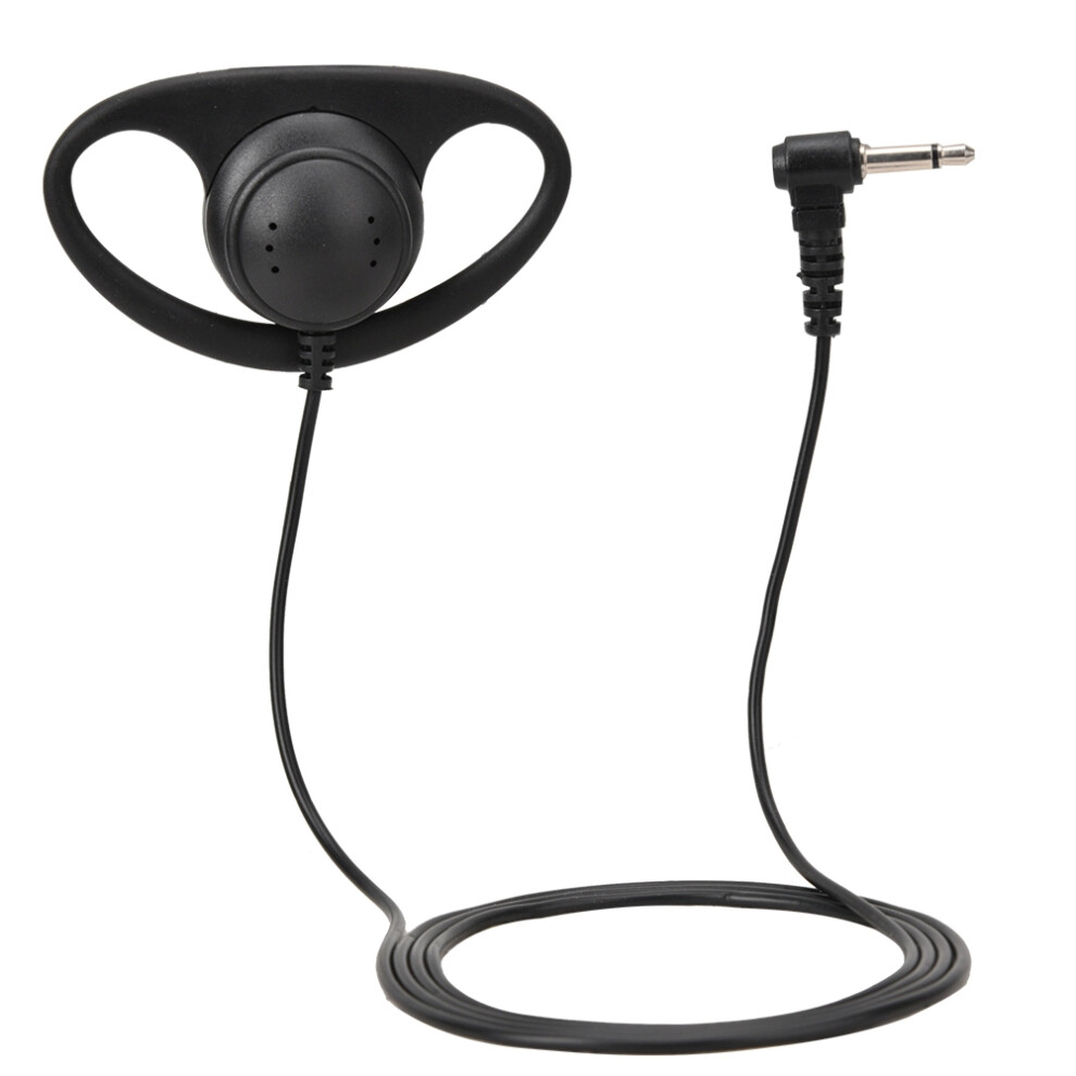 Ergonomic Design Walkie Talkie Earpiece With Push To Talk Button D Shape Earpiece 3.5Mm Jack Discreet Communication For Outdoor Adventures 9416038665141