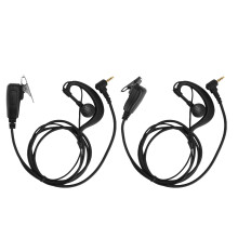 Walkie talkie oortje accessoire, militaire kwaliteit, versterkte TPU-kabel met push-to-talk-knop, headset voor Motorola Kenwood radio's, Noise C