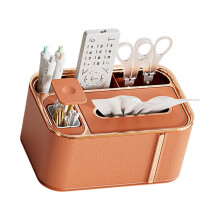 Luxury Design Tissue Box Holder for Desktop with-orange1