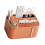 Luxury Design Tissue Box Holder for Desktop with-orange1 1