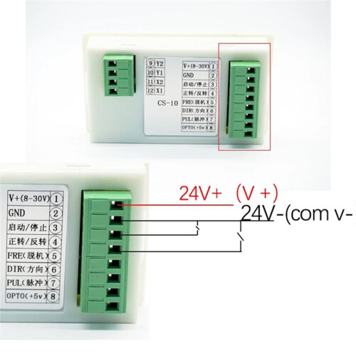 Stepper Motor Controller Pulse Generator CS10-3 Multi-Turn Potentiometer Speed Regulation Speed Display 1
