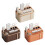 Luxury Design Tissue Box Holder for Desktop with-orange1 2